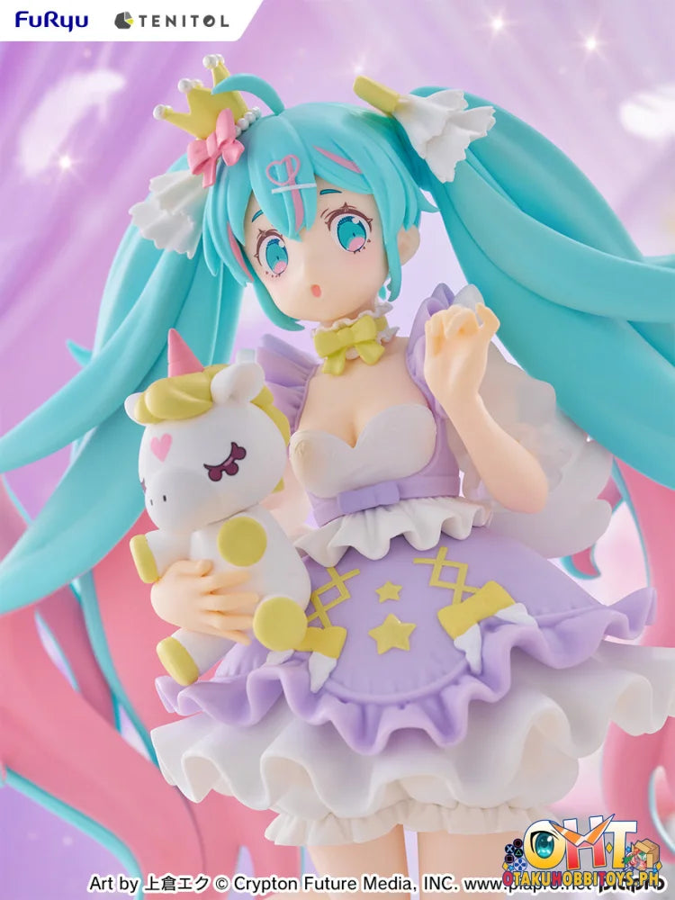 FuRyu TENITOL Hatsune Miku YUMEKAWA Princess Lavender ver. Prize Figure