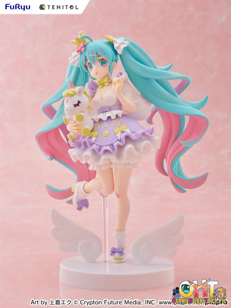 FuRyu TENITOL Hatsune Miku YUMEKAWA Princess Lavender ver. Prize Figure