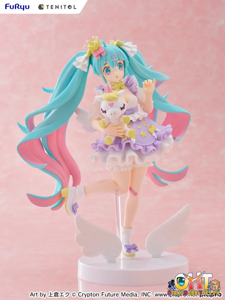 FuRyu TENITOL Hatsune Miku YUMEKAWA Princess Lavender ver. Prize Figure