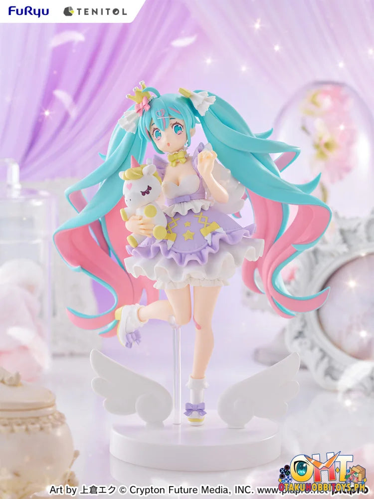 FuRyu TENITOL Hatsune Miku YUMEKAWA Princess Lavender ver. Prize Figure