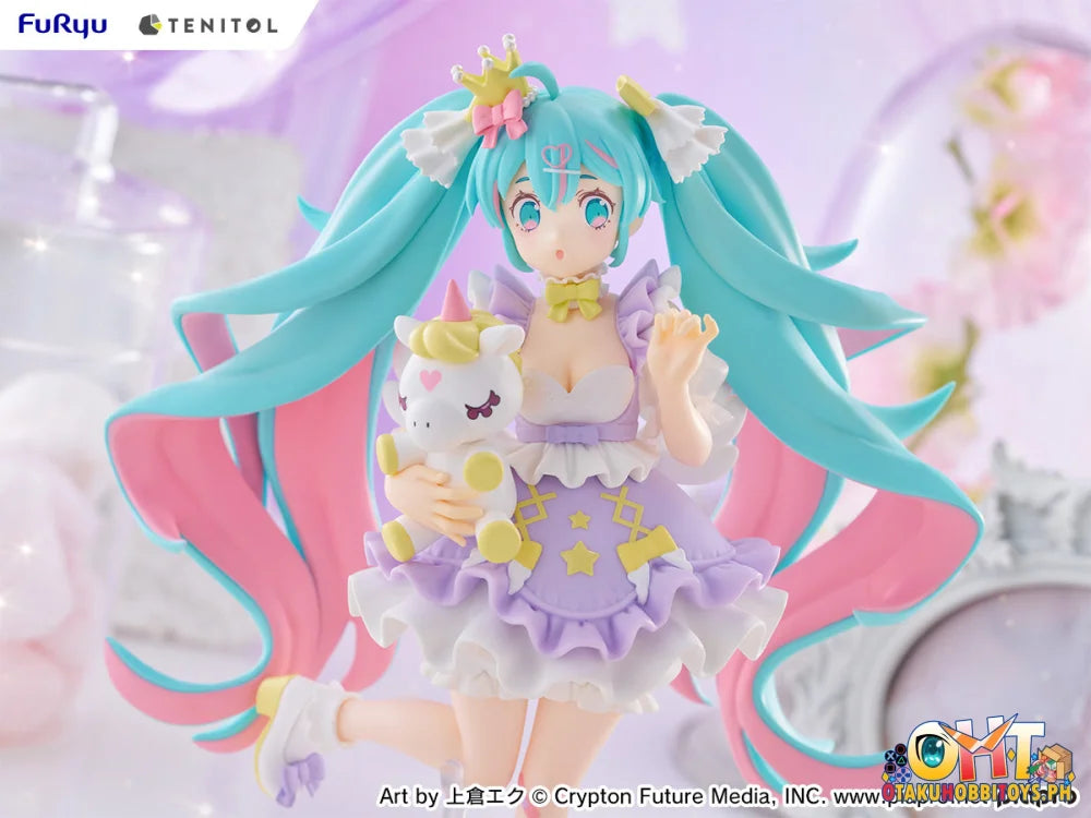 FuRyu TENITOL Hatsune Miku YUMEKAWA Princess Lavender ver. Prize Figure