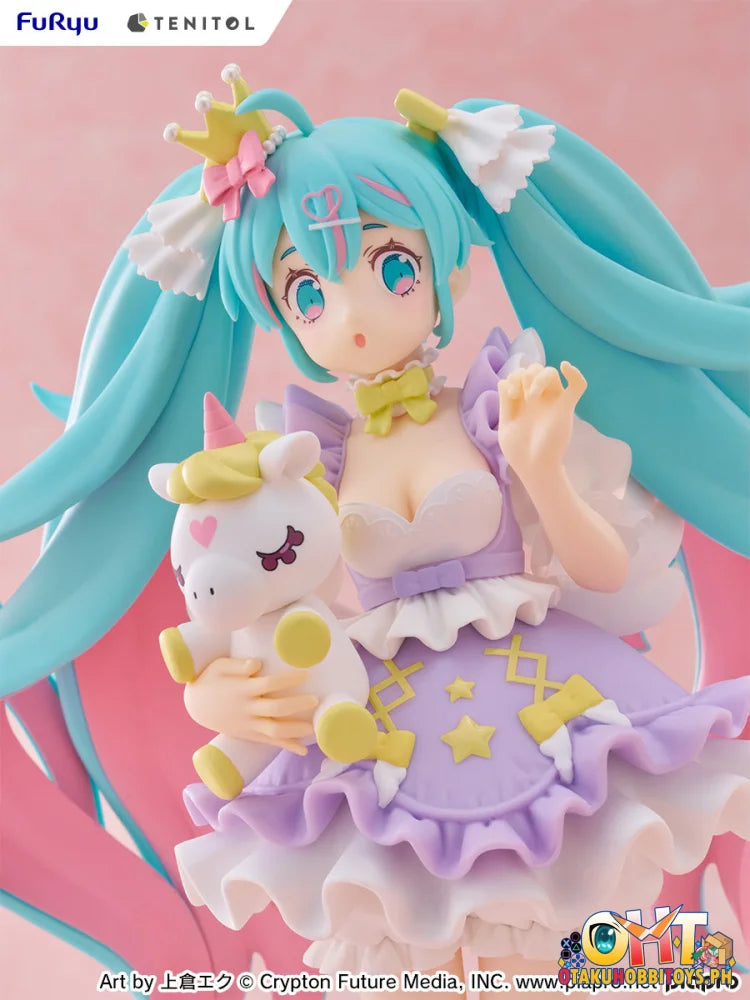 FuRyu TENITOL Hatsune Miku YUMEKAWA Princess Lavender ver. Prize Figure