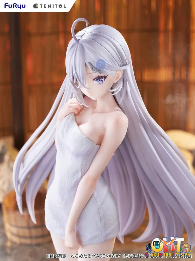 FuRyu TENITOL TALL Playing Death Games to Put Food on the Table Light Novel: Yuki GOLDEN BATH ver. Prize Figure
