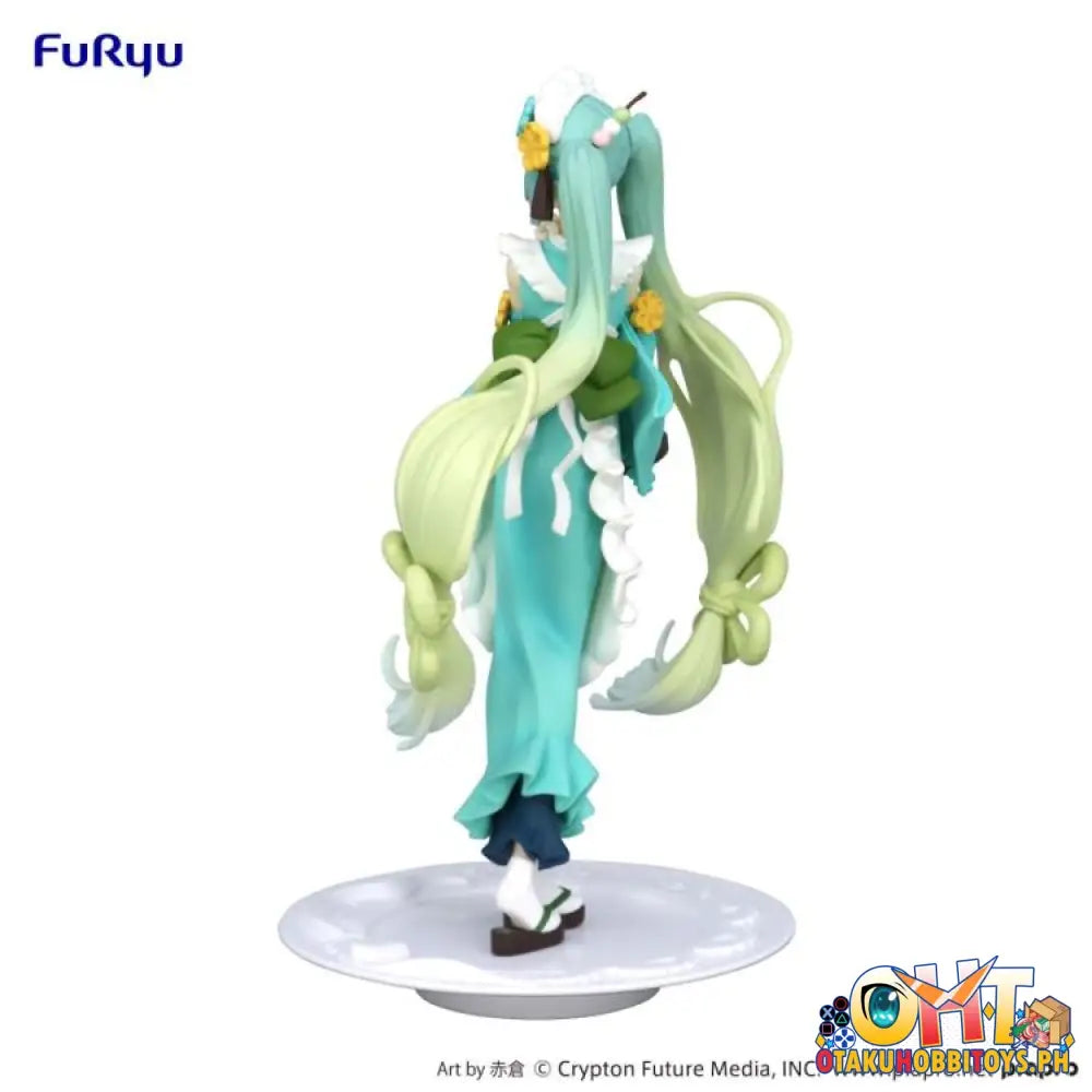 Furyu Vocaloid Exceed Creative Figure Hatsune Miku Matcha Green Tea Parfait Mint Ver. Prize