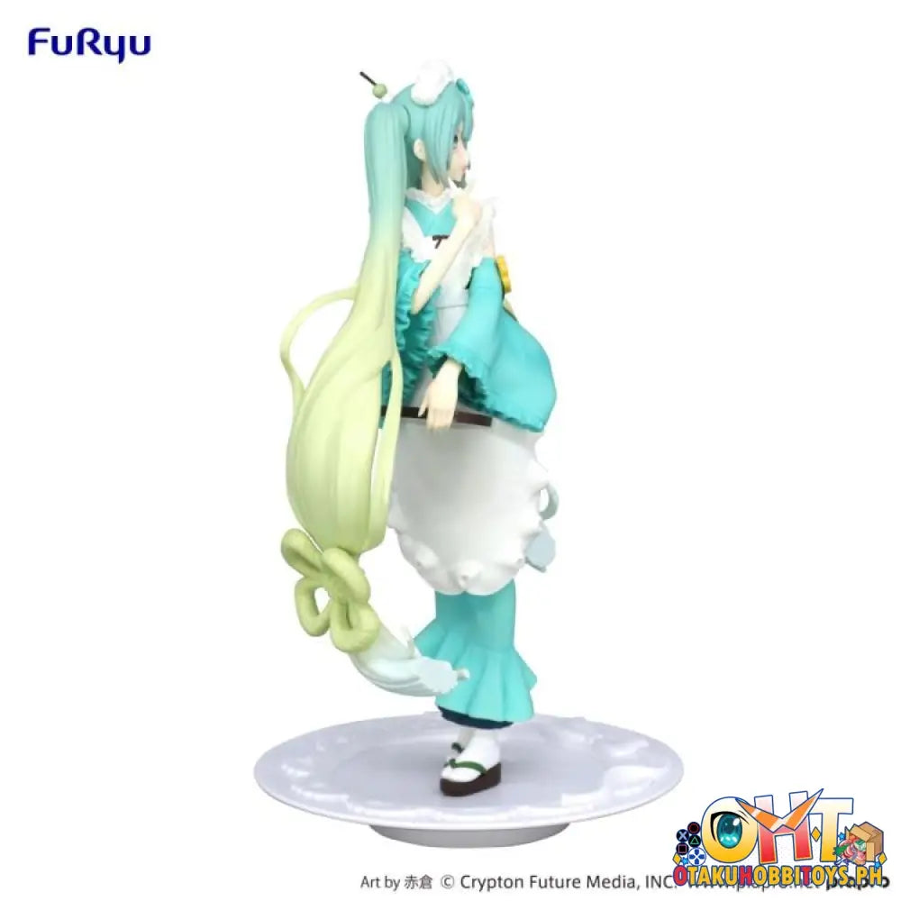 Furyu Vocaloid Exceed Creative Figure Hatsune Miku Matcha Green Tea Parfait Mint Ver. Prize