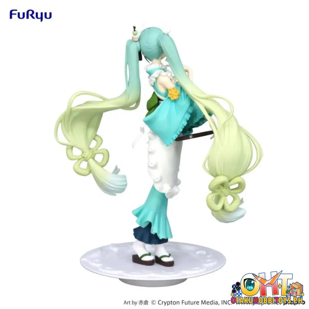 Furyu Vocaloid Exceed Creative Figure Hatsune Miku Matcha Green Tea Parfait Mint Ver. Prize