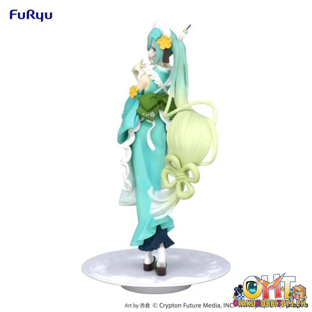 Furyu Vocaloid Exceed Creative Figure Hatsune Miku Matcha Green Tea Parfait Mint Ver. Prize