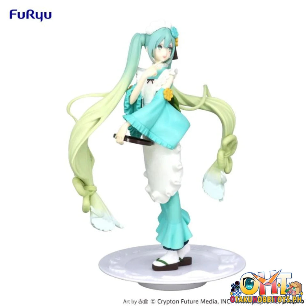 Furyu Vocaloid Exceed Creative Figure Hatsune Miku Matcha Green Tea Parfait Mint Ver. Prize