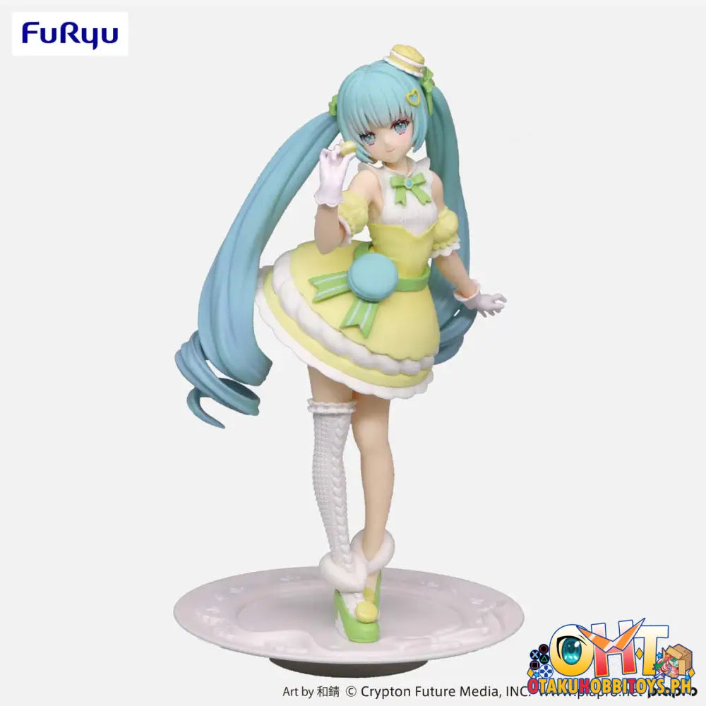 Furyu Vocaloid Exceed Creative Figure Hatsune Miku Sweet Sweets Series Macaroon Citron Color Ver.