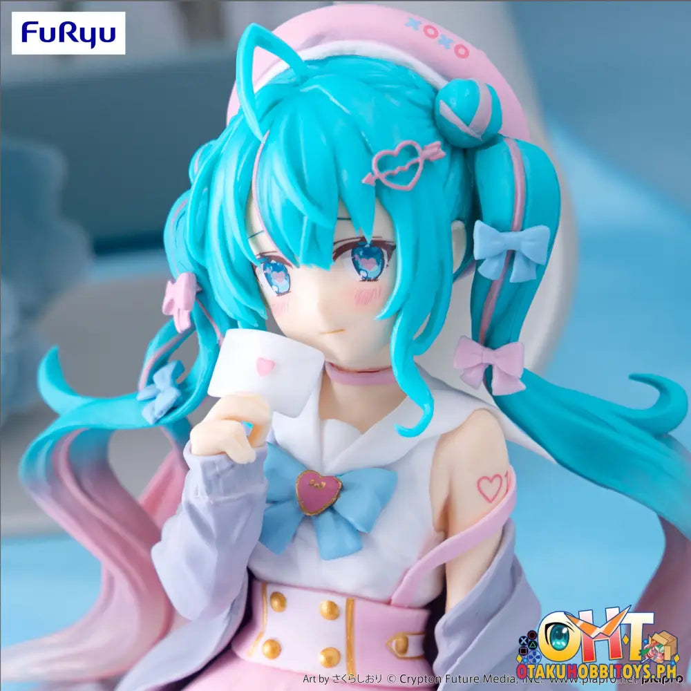 Furyu Vocaloid Noodle Stopper Hatsune Miku Love Sailor Grey Color Ver. Prize Figure