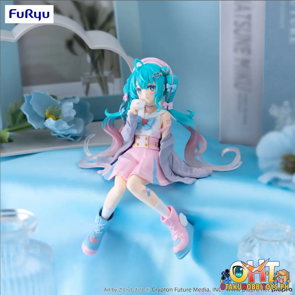 Furyu Vocaloid Noodle Stopper Hatsune Miku Love Sailor Grey Color Ver. Prize Figure