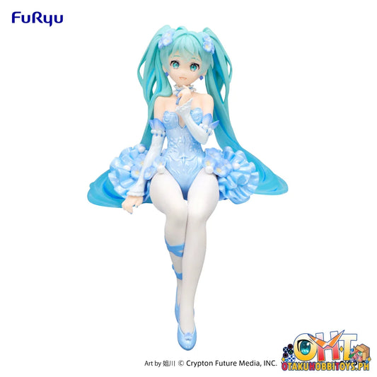 Hatsune Miku Noodle Stopper Figure -Flower Fairy Nemophila Pail Blue Color Ver.- Prize