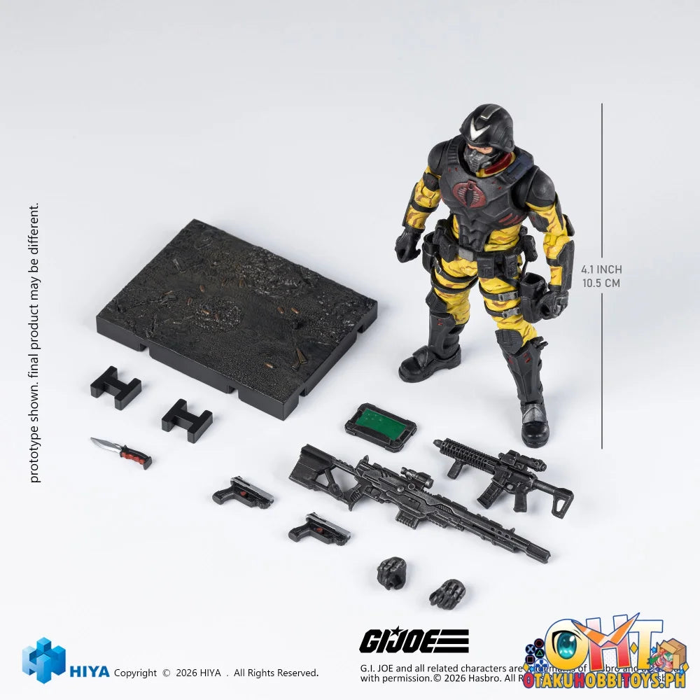HIYA 1/18 G.I. Joe Cobra Officers Python Patrol Version Action Figure - Articulated Figure