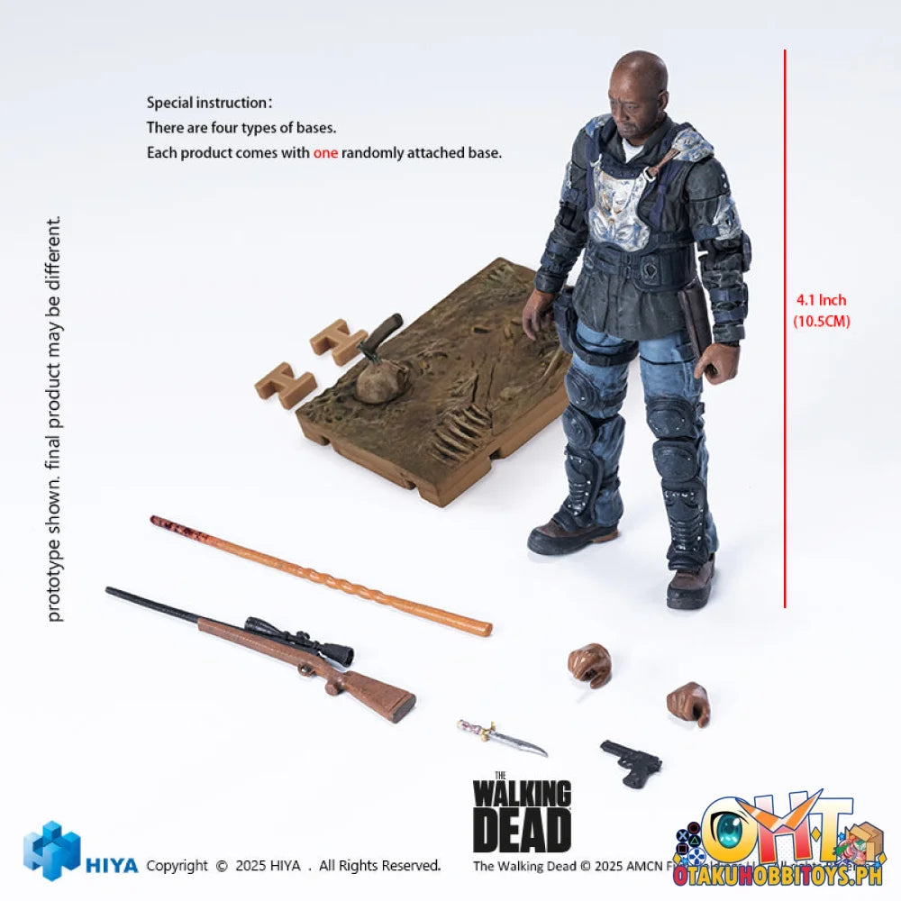 HIYA Toys 1/12 The Walking Dead Morgan Jones Exquisite Mini Action Figure Articulated Figure Prize Figure