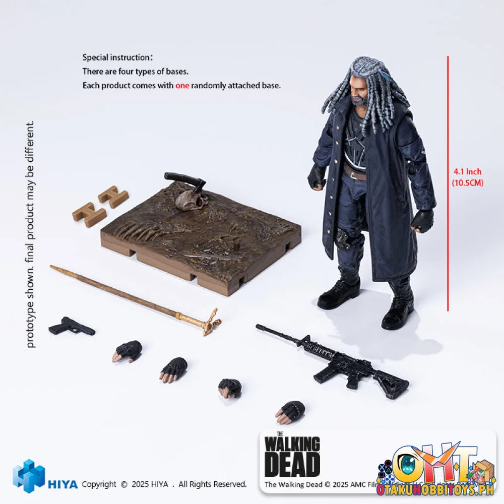 HIYA Toys 1/18 The Walking Dead Ezekiel Action Figure Articulated Figure