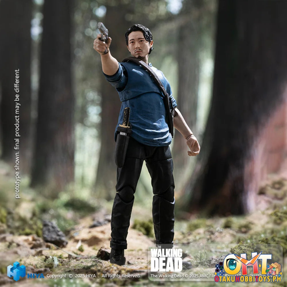 Hiya Toys 1/18 The Walking Dead Glenn Action Figure Articulated Figure
