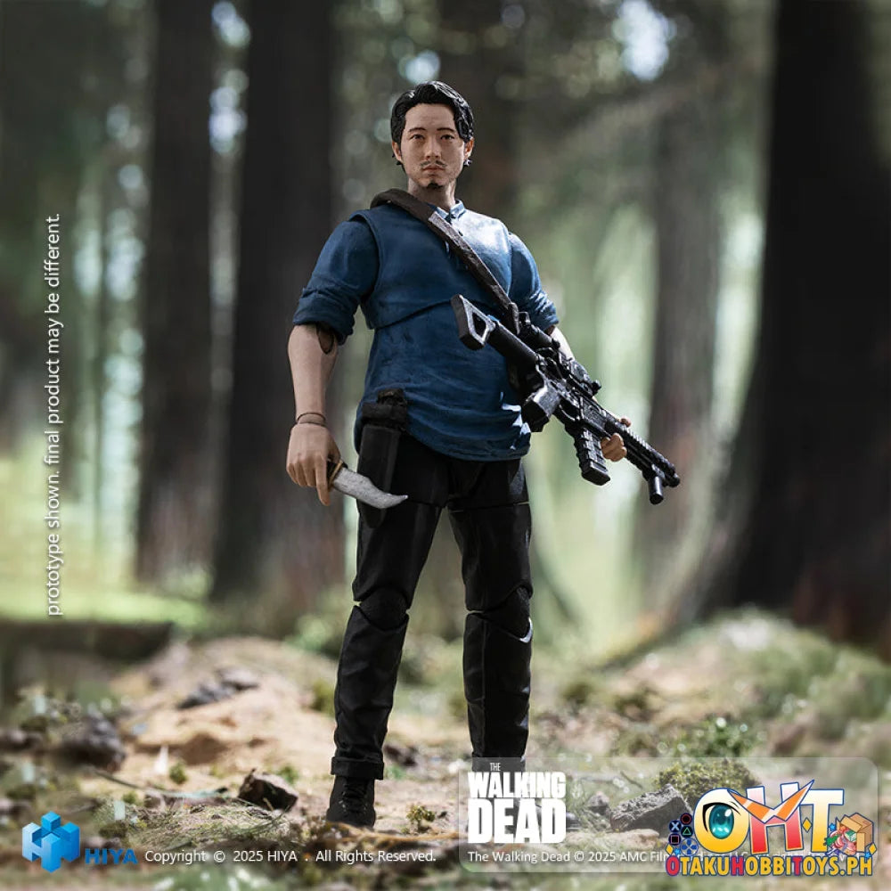 Hiya Toys 1/18 The Walking Dead Glenn Action Figure Articulated Figure
