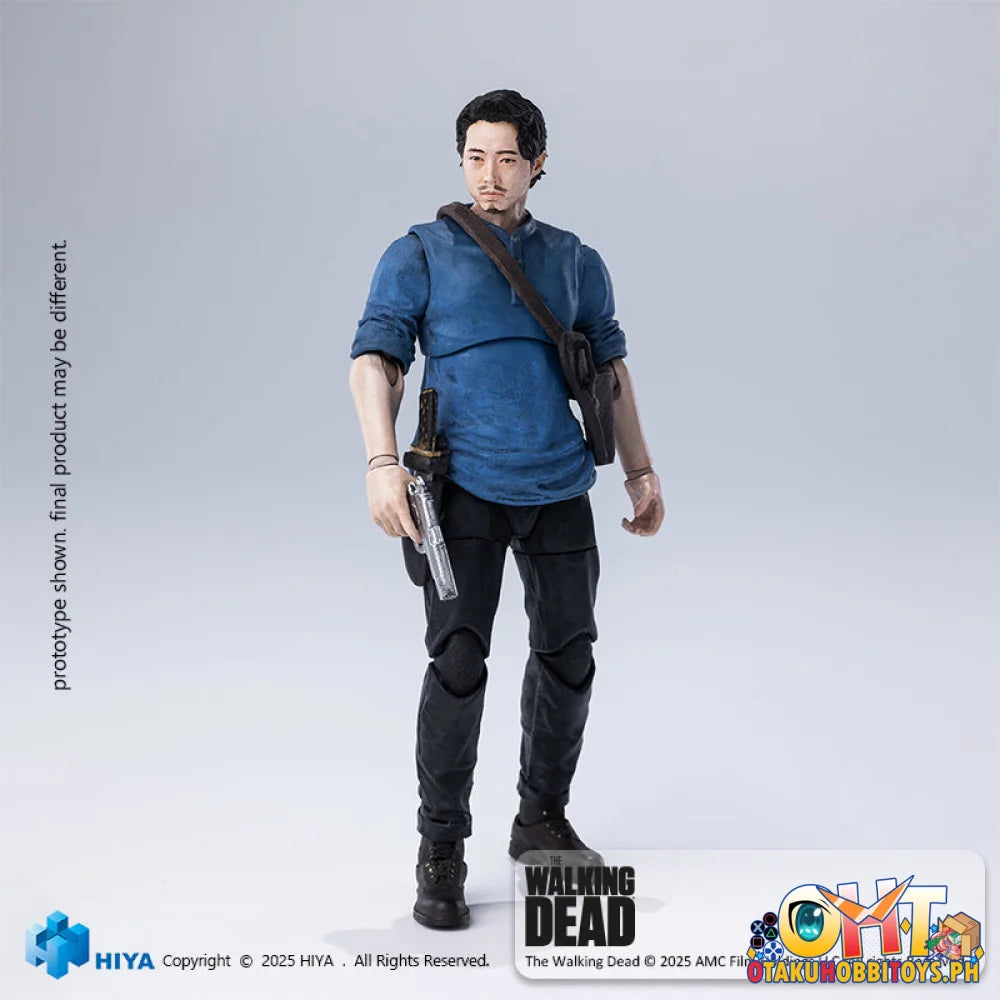 Hiya Toys 1/18 The Walking Dead Glenn Action Figure Articulated Figure