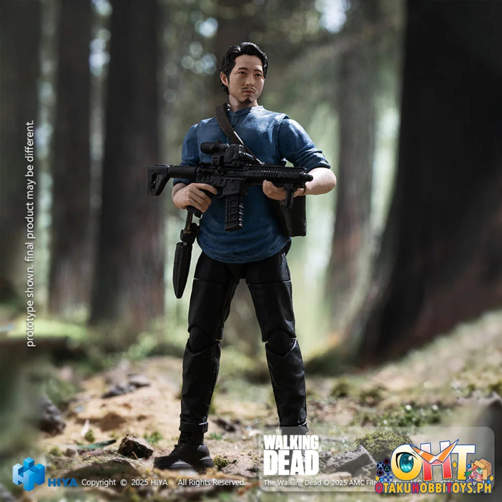 Hiya Toys 1/18 The Walking Dead Glenn Action Figure Articulated Figure