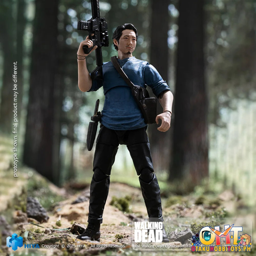 Hiya Toys 1/18 The Walking Dead Glenn Action Figure Articulated Figure