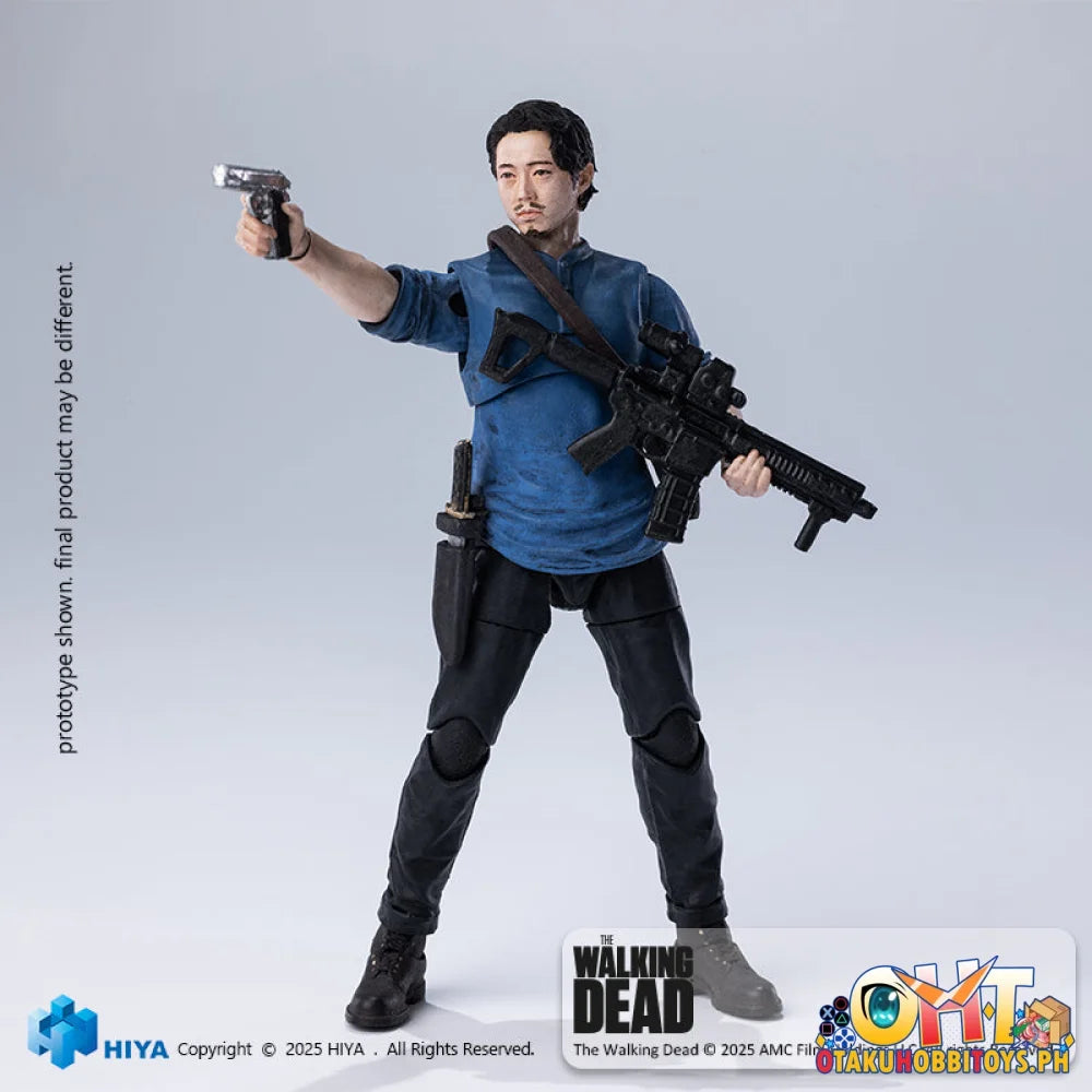 Hiya Toys 1/18 The Walking Dead Glenn Action Figure Articulated Figure