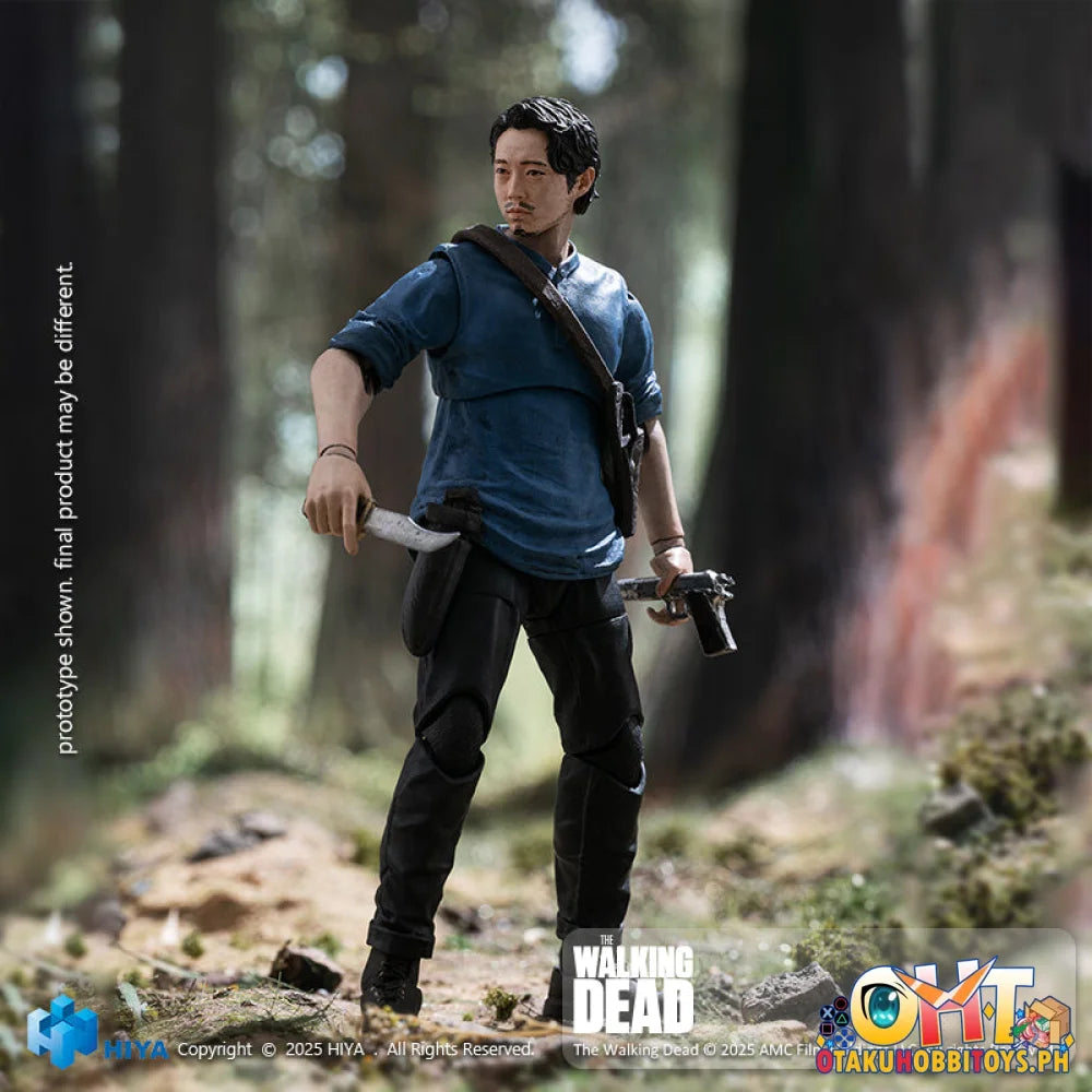 Hiya Toys 1/18 The Walking Dead Glenn Action Figure Articulated Figure