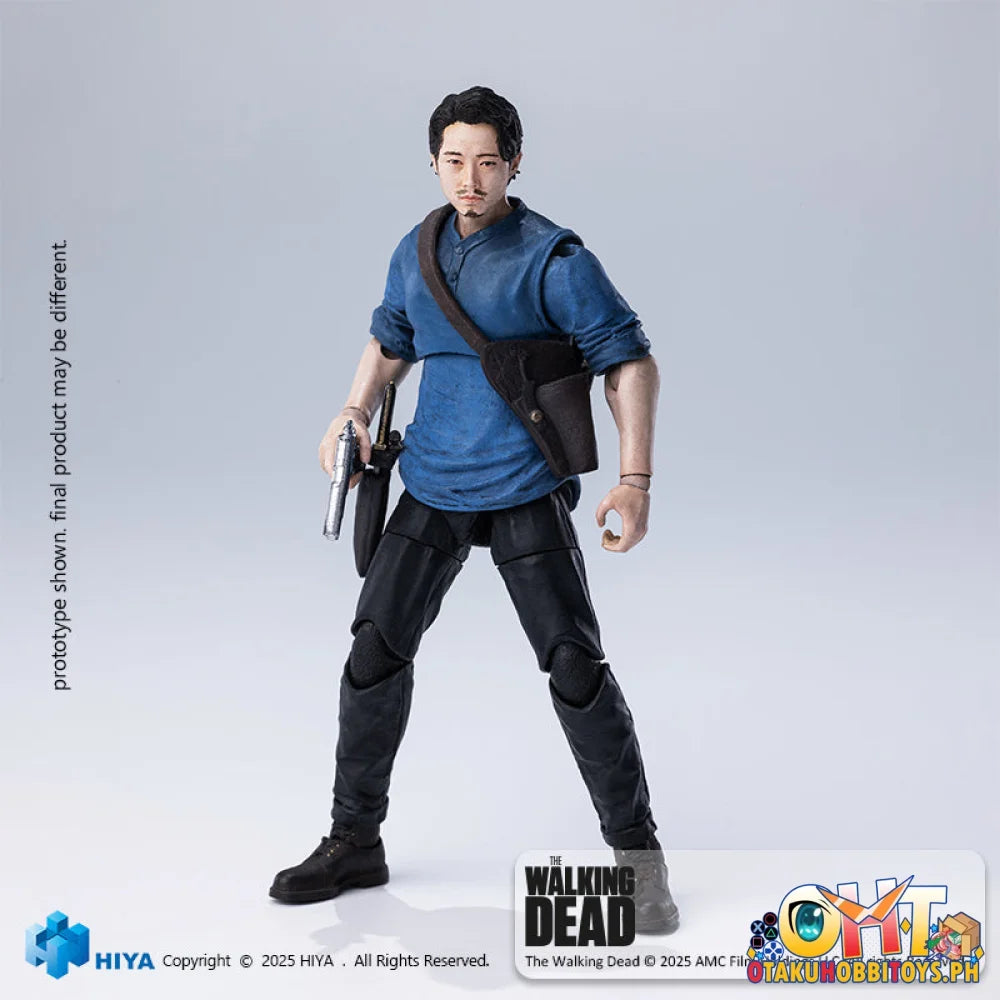 Hiya Toys 1/18 The Walking Dead Glenn Action Figure Articulated Figure