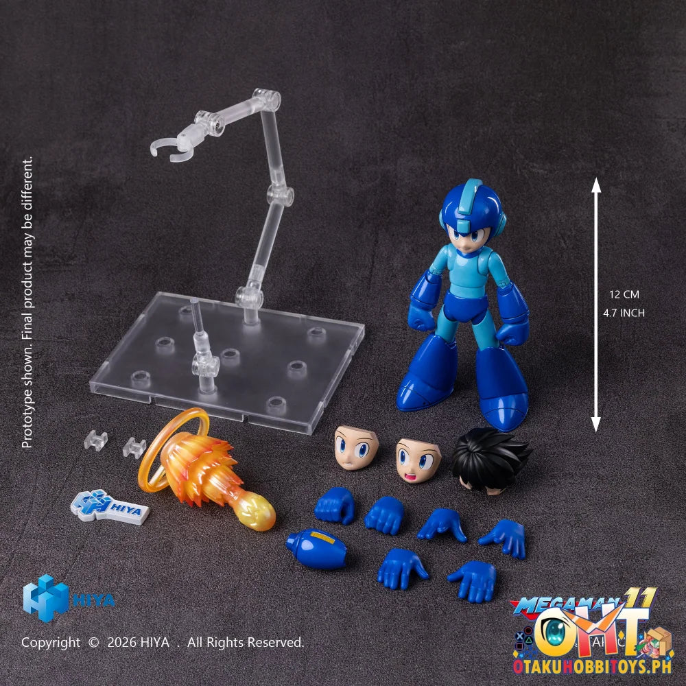 HIYA Toys 12cm Mega Man Original Series Mega Man Action Figure - Articulated Figure