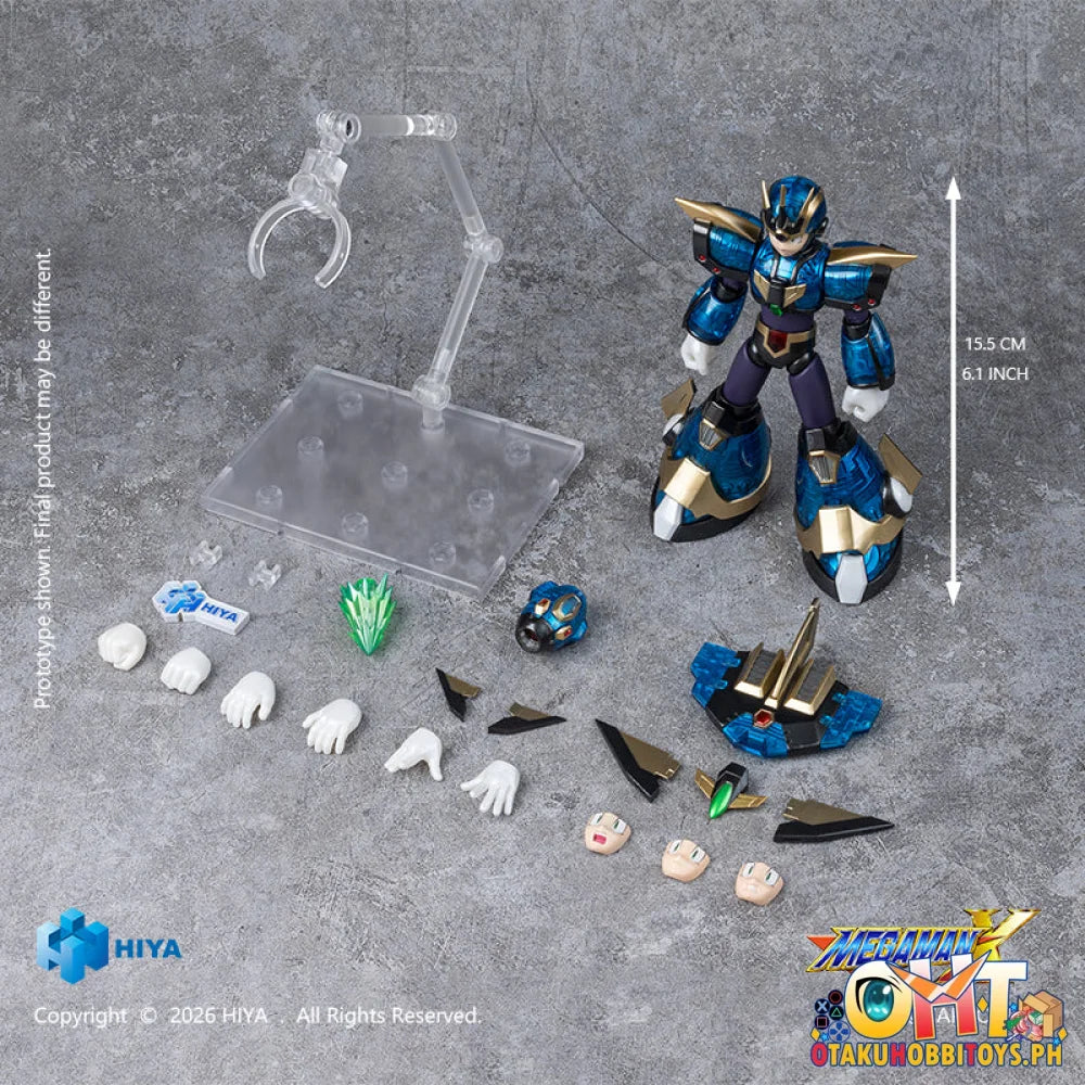 Hiya Toys 15.5cm Mega Man X Series X Ultimate Armor Action Figure EBM0383 - Articulated Figure