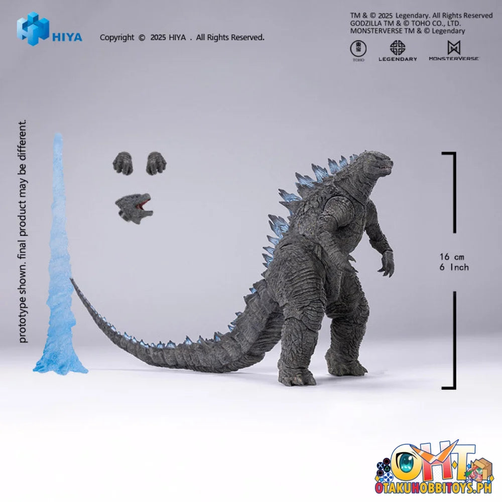 HIYA Toys 16cm Godzilla 2014 Articulated Heat Ray Godzilla Translucent Ver. EBG0079