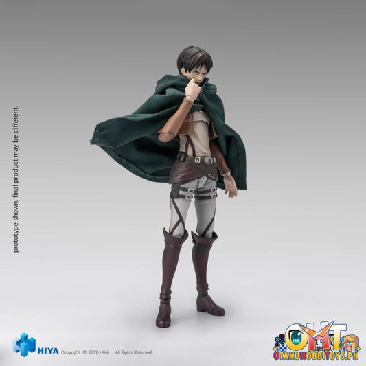 HIYA Toys Attack on Titan 1/12 Seasons 1-3 Eren Yeager Action Figure - Articulated Figure