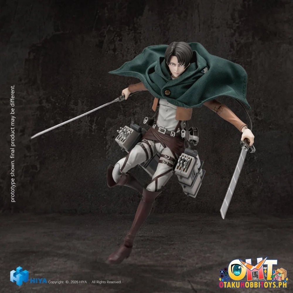HIYA Toys Attack on Titan 1/12 Seasons 1-3 Levi Ackerman Collectible Action Figure - Articulated Figure