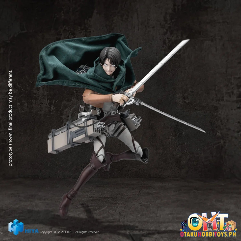 HIYA Toys Attack on Titan 1/12 Seasons 1-3 Levi Ackerman Collectible Action Figure - Articulated Figure