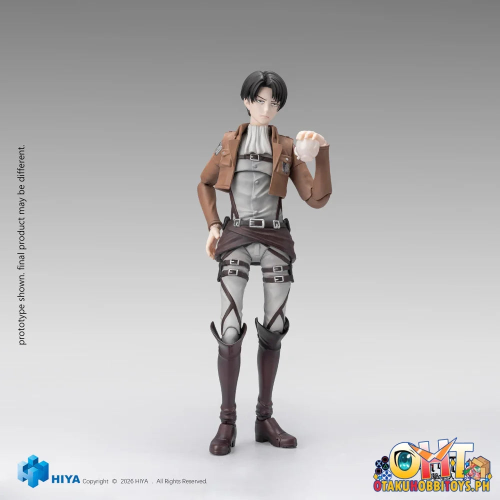 HIYA Toys Attack on Titan 1/12 Seasons 1-3 Levi Ackerman Collectible Action Figure - Articulated Figure