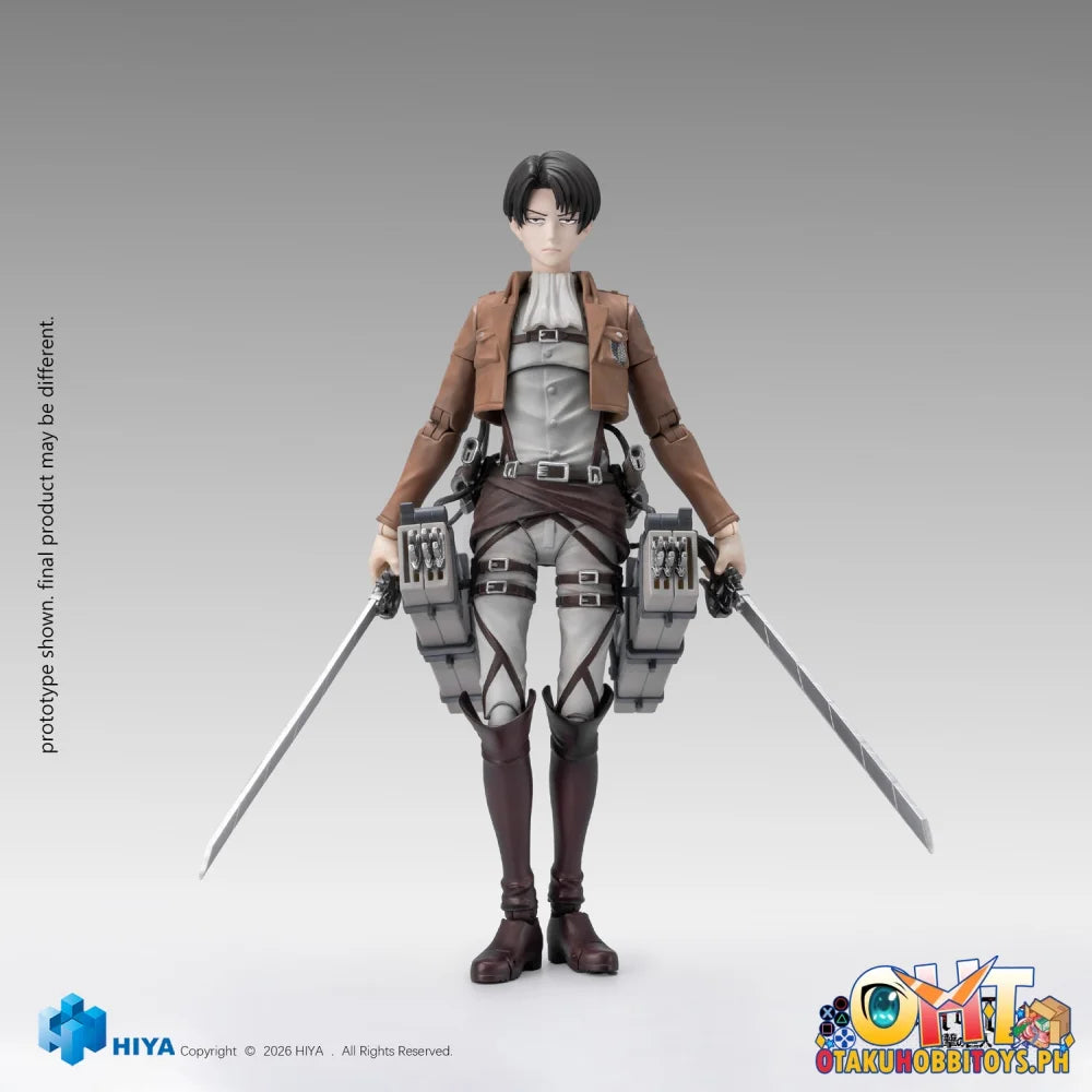 HIYA Toys Attack on Titan 1/12 Seasons 1-3 Levi Ackerman Collectible Action Figure - Articulated Figure