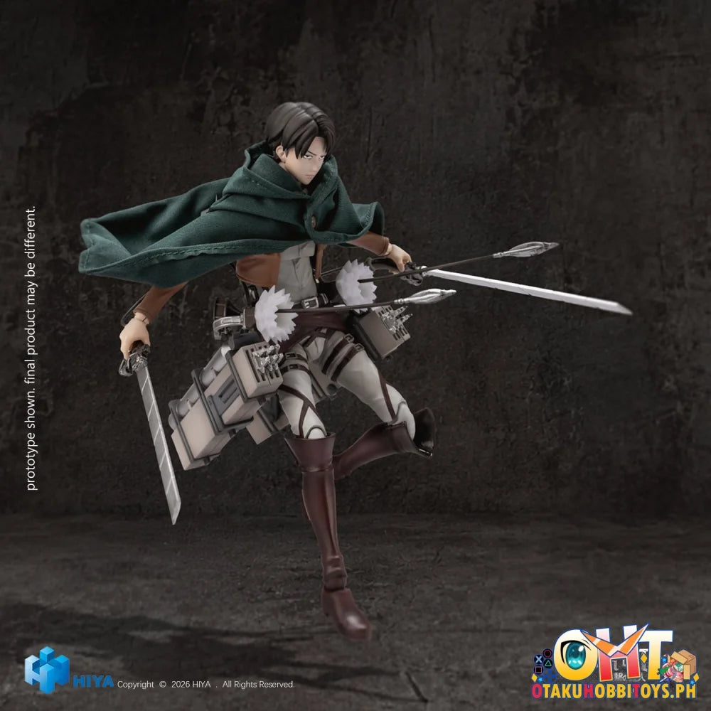 HIYA Toys Attack on Titan 1/12 Seasons 1-3 Levi Ackerman Collectible Action Figure - Articulated Figure