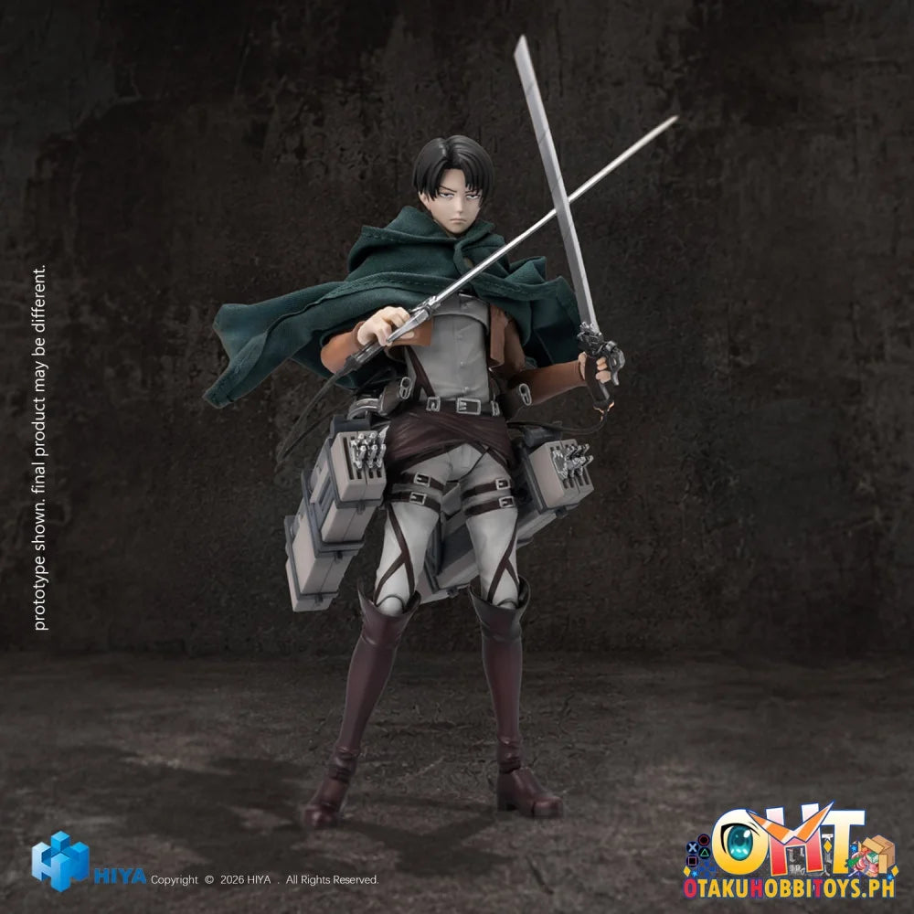 HIYA Toys Attack on Titan 1/12 Seasons 1-3 Levi Ackerman Collectible Action Figure - Articulated Figure
