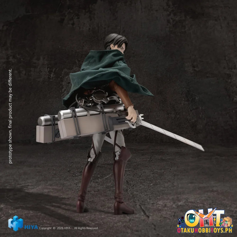 HIYA Toys Attack on Titan 1/12 Seasons 1-3 Levi Ackerman Collectible Action Figure - Articulated Figure