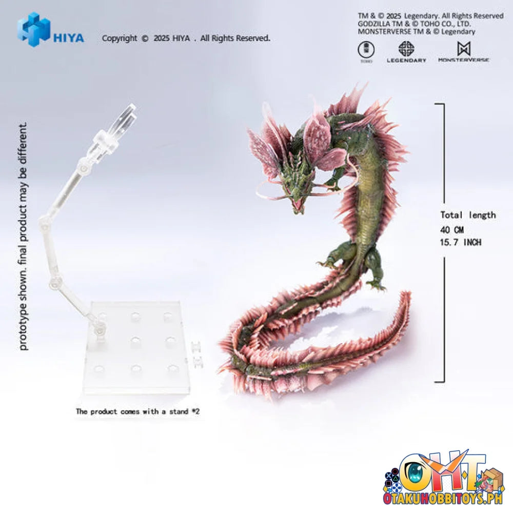 Hiya Toys Exquisite Basic Series 15.7 Inch Godzilla x Kong The New Empire Tiamat Action Figure Articulated Figure Prize