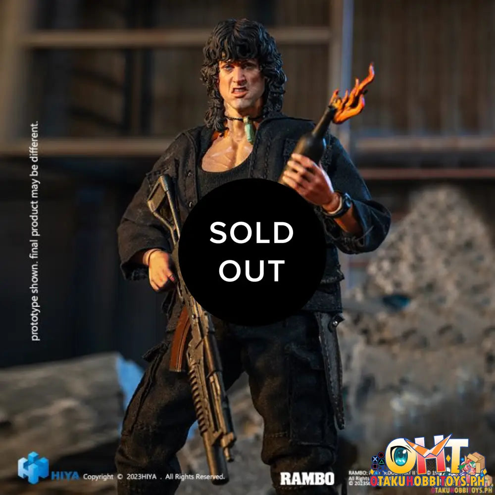 Hiya Toys Rambo Iii Exquisite Super Series 1/12 John Esr0100 Articulated Figure