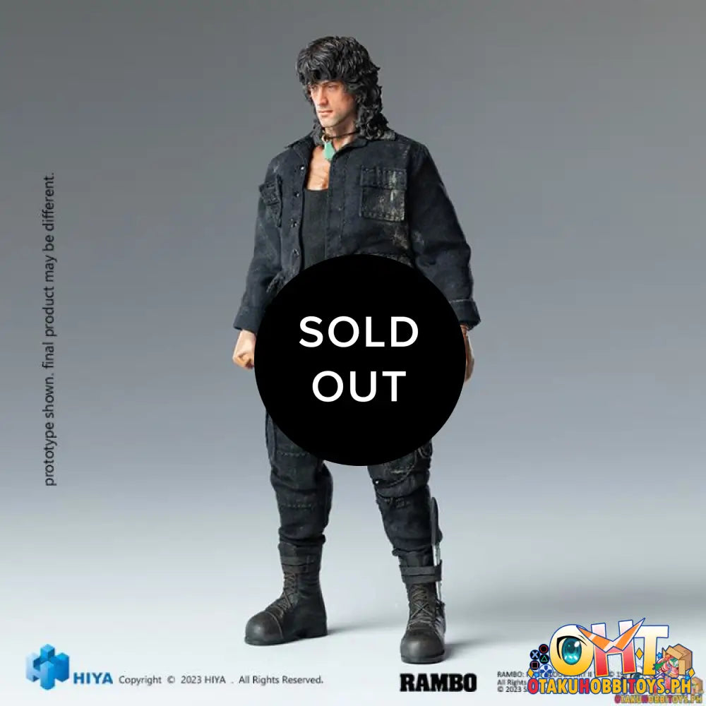 Hiya Toys Rambo Iii Exquisite Super Series 1/12 John Esr0100 Articulated Figure
