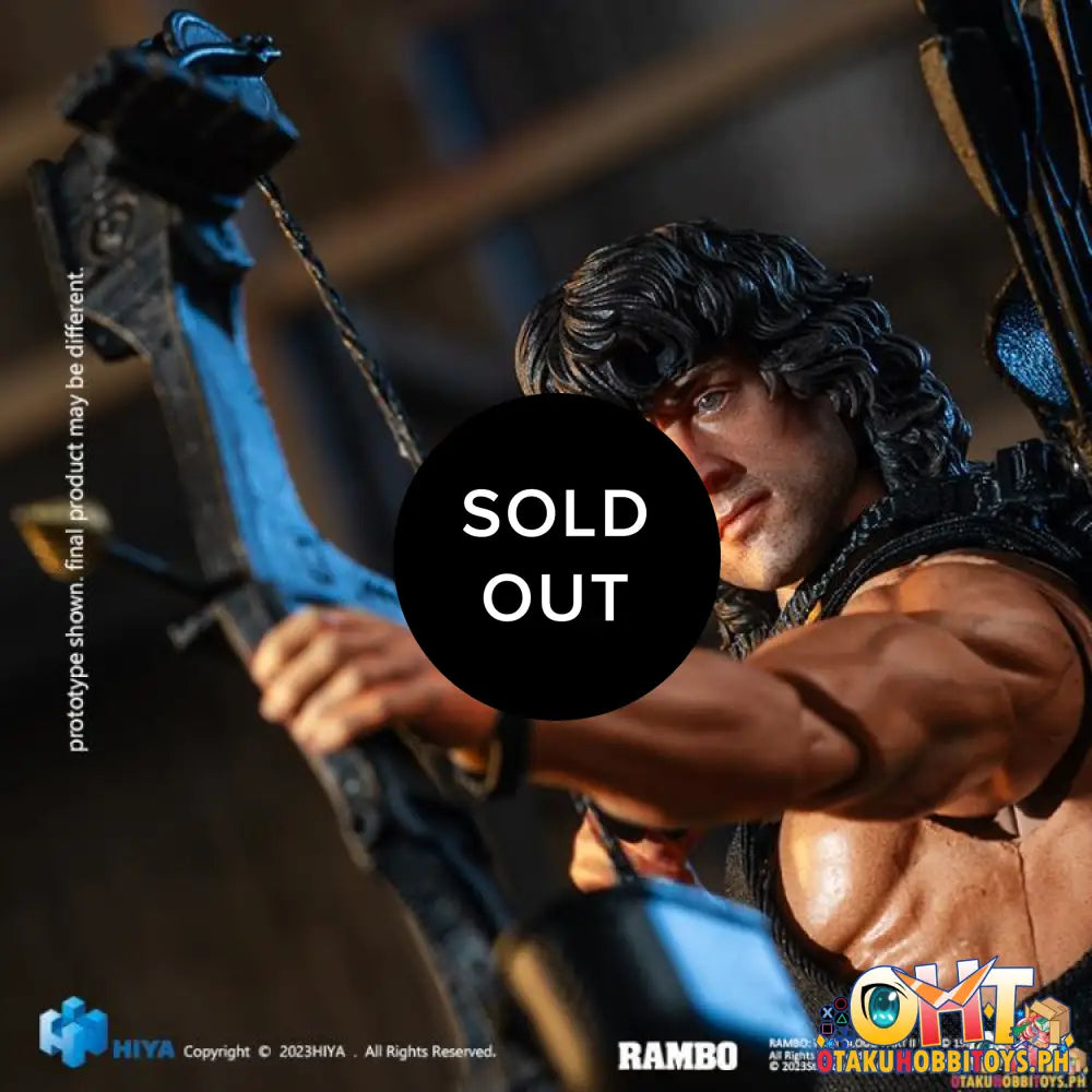Hiya Toys Rambo Iii Exquisite Super Series 1/12 John Esr0100 Articulated Figure