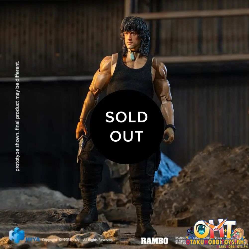 Hiya Toys Rambo Iii Exquisite Super Series 1/12 John Esr0100 Articulated Figure