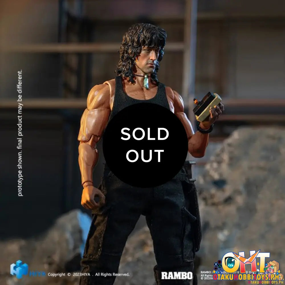 Hiya Toys Rambo Iii Exquisite Super Series 1/12 John Esr0100 Articulated Figure