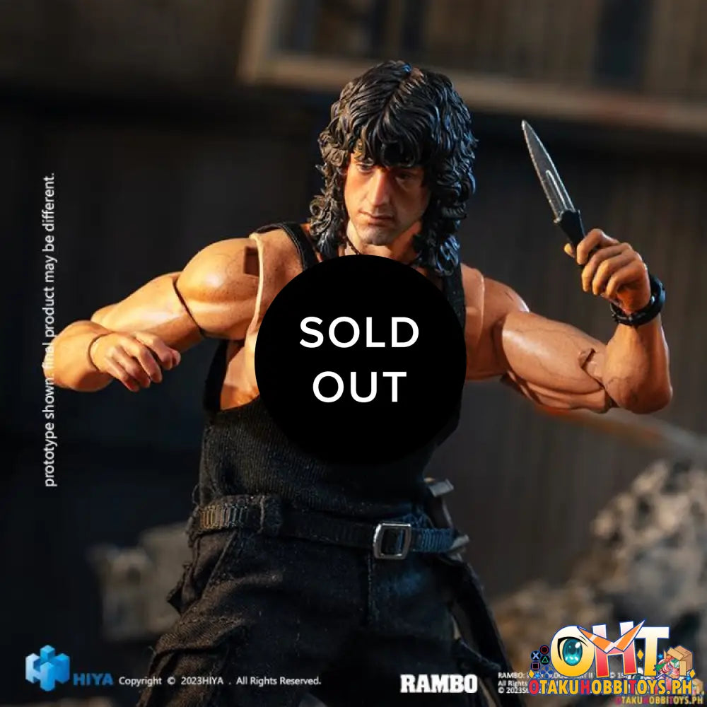 Hiya Toys Rambo Iii Exquisite Super Series 1/12 John Esr0100 Articulated Figure