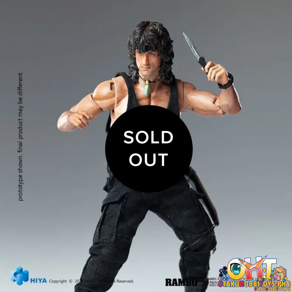 Hiya Toys Rambo Iii Exquisite Super Series 1/12 John Esr0100 Articulated Figure