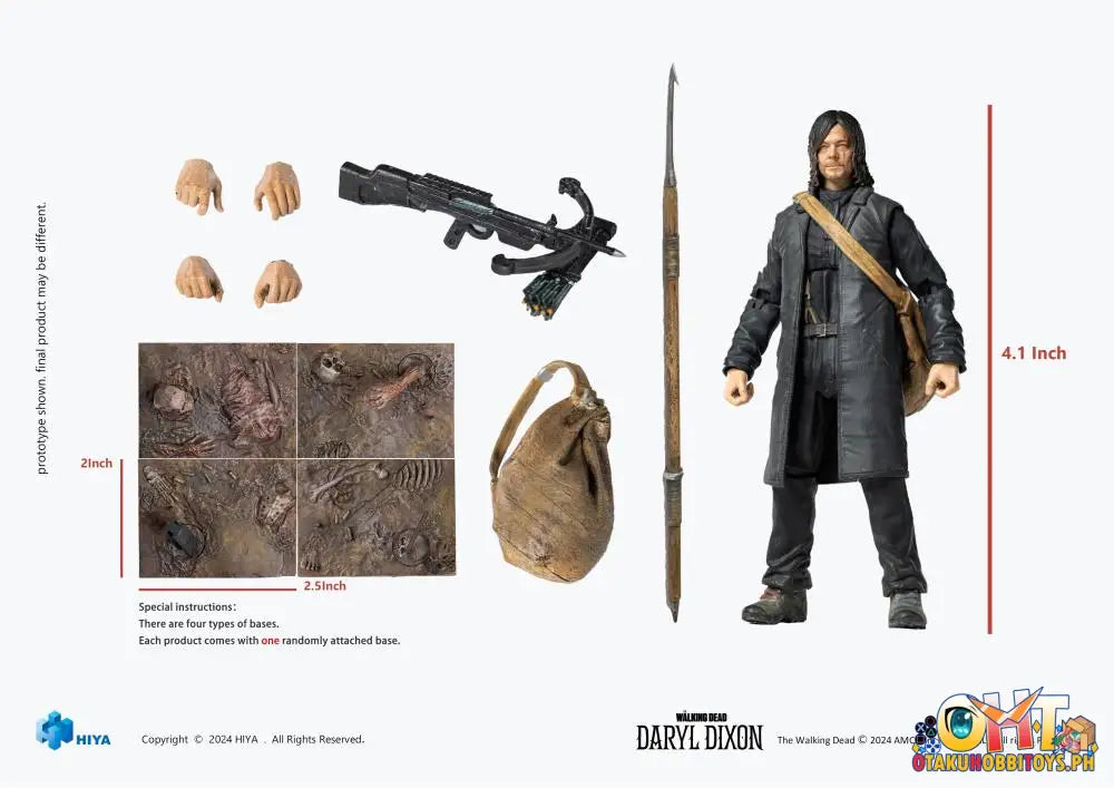 Hiya Toys The Walking Dead Exquisite Mini 1/18 Daryl Dixon Emw0305
