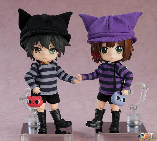 Nendoroid Doll Outfit Set: Cat-Themed Outfit (Gray/Purple)