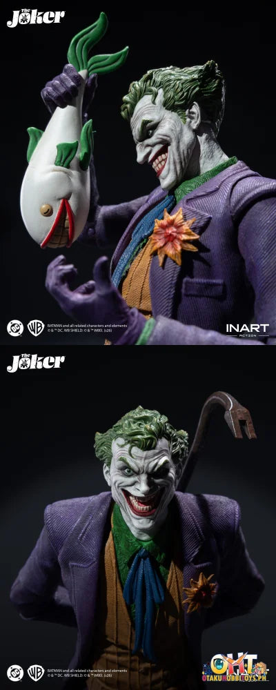 INART Action 1/12 DC / Batman MAG C0005 The Joker Action Figure (Comic Version) - Articulated Figure
