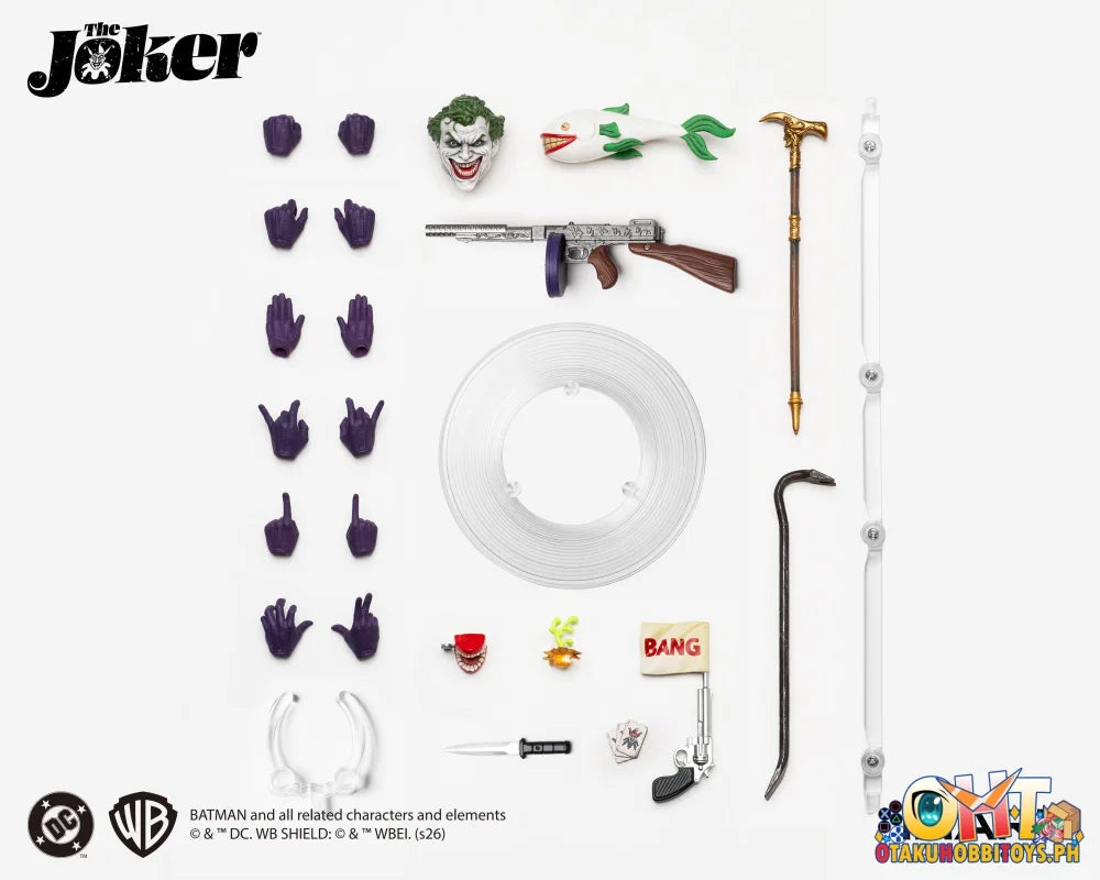 INART Action 1/12 DC / Batman MAG C0005 The Joker Action Figure (Comic Version) - Articulated Figure
